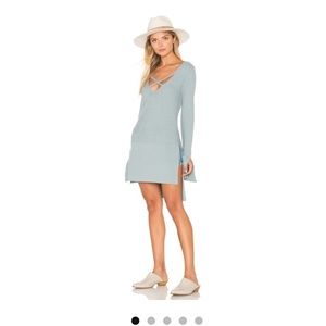 Free people cross cross tunic sweater